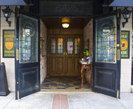 Image of Welcoming Front Entrance to James Joyce Irish Pub &amp; Restaurant on President Street in Harbor East Baltimore MD