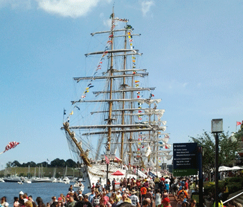 Baltimore Harbor Sailabration Tall Ship at Harborplace